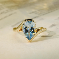 wholesale S925 Sterling Silver All-Over Red Elk Droplet Minimalist Ring, Versatile Commuter Ring for Women with Elegant Temperament-BZ0680-Gold US size 10