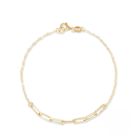 wholesale S925 Sterling Silver Ins Fun Snake Zircon Turquoise Paper Clip Bracelet-Gold-Style 3 925 Silver