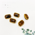 wholesale S925 silver gold-plated natural agarwood spacer bead barrel bead accessories DIY handmade semi-finished new product bracelet necklace stringing decoration-0-6