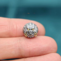 wholesale Sterling silver gold-plated vintage Thai silver Yellow Jambhala Six True Words round bead Mahakala dragon bead DIY bracelet accessories-0-5