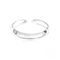 wholesale S925 Sterling Silver Minimalist Smooth Open Ring Korean Style-0-4