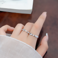 wholesale 925 Sterling Silver Couple Rings for Men and Women, Fashionable and Personalized Ins Style Korean Version High-end Sense Qixi Festival Gift-0-3