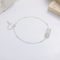 wholesale S925 Sterling Silver Korean-style Creative Hollowed-out Small Waist Design Spacer Bead Elegant and Graceful Bracelet-0-1