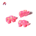 wholesale Metal material, synthetic opal OPAL elephant plain cabochon fire opal polymer cultured opal gemstone-0-2