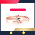 wholesale 18K Yellow Gold Natural Diamond Ring, 14K White Gold Moissanite Pinky Ring, 9K Rose Gold Jewelry-0-1