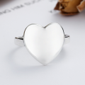 wholesale S925 Sterling Silver Yoslava Fearless Heart Ring Ins Retro Fashion Women's Hand Accessories-0-1