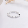 wholesale S925 Sterling Silver Twist Ring with Interlocking Band, Adjustable Opening, Niche Index Finger Ring, Xiaohongshu Same Style-0-4