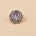 wholesale S925 Sterling Silver Retro Antique Cheongsam Yajin Button Head Bat Button Exquisite Style Braided Rope Connector DIY Accessory-0-8