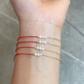 wholesale S925 Sterling Silver Red Elk All-over Red Rope Birth Year Pearl Bracelet for Women, Hand-woven Elegant Bangle-0-4