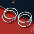 wholesale 9999 Pure Silver Solid Round-bell Baby Bracelet with Bells for Boys and Girls, Children's Festival Gift-0-0