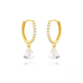 wholesale S925 Sterling Silver Classic Zircon-encrusted Ultra-sparkling Hoop Earrings,。-0-8