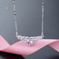 wholesale S925 Sterling Silver Cross-Border Zircon Inlaid Retro Creative Collarbone Necklace Women Korean Style Fashion Elegant Zircon Pendant Wholesale-Fashion necklace 925 silver