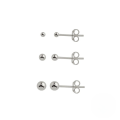 wholesale S925 Sterling Silver Minimalist Round Ball Stud Earrings, Korean Style, Small Niche, Popular In Europe And America-0-1