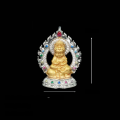 wholesale Metal: 925 Silver Gold Plated with High Carbon Diamond Samantabhadra Bodhisattva, Dragon and Snake Zodiac Guardian Buddha, Flame Baby Buddha Pendant-0-1