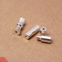 wholesale 925 Silver Plain Silver Necklace Clasp, Twisted Screw Connector Clasp DIY Crystal Bracelet Necklace Jewelry Accessories Materials-Type B (approximately 4*11 mm)