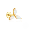 wholesale S925 Sterling Silver Crown Marquise Opal Zircon Flat Spiral Cartilage Ear Stud-0-10