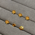 wholesale Metal S925 Gold-Plated Six-Character Mantra Lotus Screw Magnetic Clasp for Bracelet Necklace End Clasp-0-10