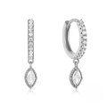 wholesale Sterling Silver S25 Classic Marquise Diamond Ear Cuff,ins-0-6