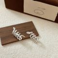 wholesale S925 Sterling Silver Snake Element Ear Clip for Women, Hip-Hop Fashion Design, Zodiac Year Earrings-0-5