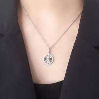 wholesale 925 Sterling Silver Clover Filigree Necklace for Women, Summer Personalized Jewelry Wholesale, High-end Fashion-Sterling Silver Necklace 925 Silver