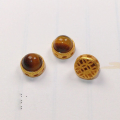 wholesale S925 Gold-Plated Silver with Natural Tiger Eye Stone Bead Spacers Semi-Finished DIY Jewelry Crystal Gemstone Bracelet Necklace Accessories-0-10