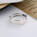 wholesale S925 Sterling Silver Creative Vintage Literary Heart Sutra Six-Character Mantra Meaningful Ring Women's Index Finger Ring-0-1