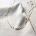 wholesale 925 Sterling Silver Thin Minimalist Everyday Ins Delicate Sweet and Cool Layered Collarbone Chain Y00224-0-2