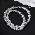 wholesale S925 Sterling Silver Minimalist Cat Eye Bead Necklace, Ins Style Fresh and Delicate Design Sense Women's Necklace Y00543-0-0