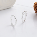 wholesale S925 Sterling Silver Hexagonal Twist Screw Design Ear Clasp, Creative Fashion Commuting Light Luxury Style Earrings for Women-0-0