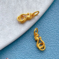 wholesale S925 Silver Gold Plated 24K Phoenix S-Clasp Extension Chain Pearl Fish Clasp DIY Accessories-0-8