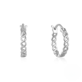 wholesale S925 Sterling Silver openwork infinity crossover ear cuffs, a creatively designed best-selling women's earring in-0-4