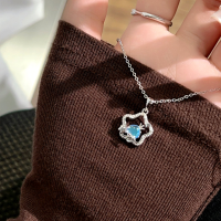 wholesale S925 Sterling Silver Retro Vintage European Heavy Duty Smiley Clover Heart Thick Chain Bracelet Accessory for Women-YS085/approx. 15.01g 925 silver