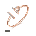 wholesale Rose gold, S925 sterling silver with moissanite fashion personality zodiac constellation rings for couples-0-11