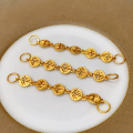 wholesale Metal S925 Gold-Plated Butterfly Coin Charm Extender Chain Accessory Bracelet Necklace DIY Bead Spacer Semi-Finished-0-12