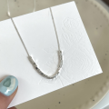 wholesale S925 Sterling Silver Chihung Small Sugar Cube Necklace for Women, Light Luxury Summer New Edition High-End Niche Design Collarbone Chain-0-3