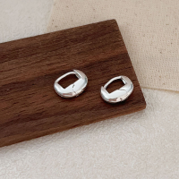 wholesale S925 Sterling Silver Oval Earrings, Light Luxury, Niche, Exquisite, Versatile Ear Clasps, Korean Version New Arrival, High-End Feel-Sterling silver