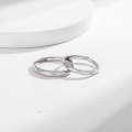 wholesale 999 Sterling Silver Diamond-shaped Adjustable Open Ring for Long-distance Lovers Valentine's Day Jewelry Couple Rings-0-0