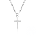 wholesale 925 Silver Hot-selling Plain Cross Pendant Choker Necklace For Women,。-0-4
