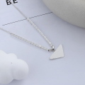 wholesale S925 Sterling Silver Korean-style Small SquareTriangle Geometry Niche Design Necklace-0-2