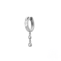 wholesale S925 Sterling Silver Zircon Accented Marquise Chain Link Ear Cuff, Versatile And Trendy-0-4
