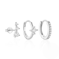 wholesale S925 Sterling Silver Classic Hoop Earrings Set For Women, High-endins。-0-15