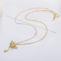 wholesale S925 Sterling Silver Year of the Dragon Hetian Jade Playful and Cute Little Flying Dragon Coin Tassel Collarbone Necklace for Women-0-2