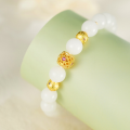 wholesale Metal Silver Xinghui White Jade Bracelet for Girlfriend's Best Friend Couple Jewelry Summer Versatile New Chinese Style Wenwan Bracelet Wholesale-0-0