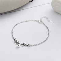 wholesale S925 Sterling Silver Wheat Grain Bead Wish Fulfilled Bracelet Literary National Trend Style New Chinese Design Sense Jewelry-237S/approx. 3g 925 silver