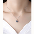 wholesale S925 Silver Moonlit Guardian Trendy Futuristic Style Collarbone Chain Creative Necklace Wholesale-0-1