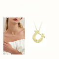wholesale S925 Sterling Silver Women's Versatile High-End Niche Horseshoe Series Pendant Necklace, Drop Shipping Available-0-2