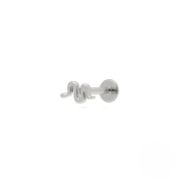 wholesale S925 Sterling Silver 18g Flat Head Push-pin Cartilage Ear Stud, Popular In Europe And America For Ear Piercing-Single platinum #4