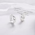 wholesale S925 Silver Fashion European and American Advanced Diamond Pattern Minimalist Trendy Versatile Ins-style Earrings Ear Studs-0-0