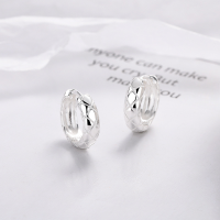 wholesale S925 Silver Fashion European and American Advanced Diamond Pattern Minimalist Trendy Versatile Ins-style Earrings Ear Studs-YQR561/approx. 3.3g 925 silver