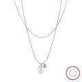 wholesale S925 Sterling Silver Necklace with Natural Freshwater Pearl Pendant Collarbone Chain, Cross-Border Wholesale-0-59